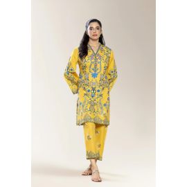 Printed Cotton Mustard 2PC