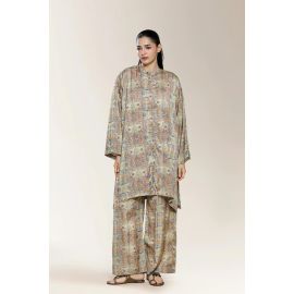 Printed Beige 2PC