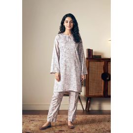 Printed Gray 2PC Suit