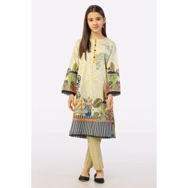 Beige Printed 2PC