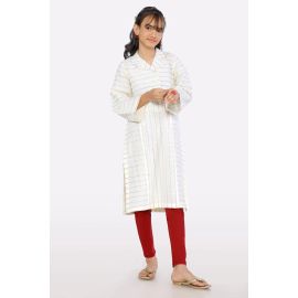 White Stylised Teens Kurti