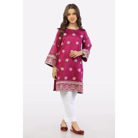 Pink Embroidered Teens Kurti