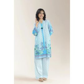 Printed Cambric-Blue Teens 2Pc
