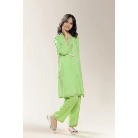Embroidered Green Teens 2PC