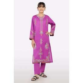 Purple Embroidered Teens 2PC