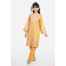 Mustard Embroidered Teens 2PC