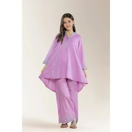 Embroidered Cambric Lilac Teens 2PC