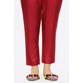 Maroon Raw Silk Trouser