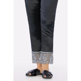 Black Embroidered Trouser