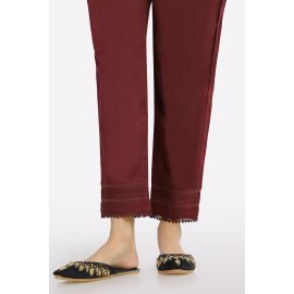 Maroon Lace Trouser