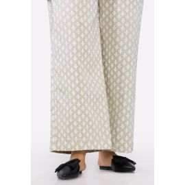 Beige Printed Trouser