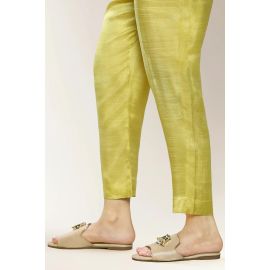 Yellow Plain Trouser