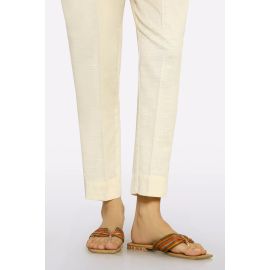 Cream Plain Trouser
