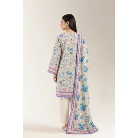 Printed Lawn-Mint Unstitched 3PC