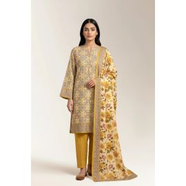 Printed Unstitched 3PC