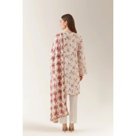 Printed Chikankari-Off White Unstitched 3PC