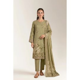 Printed Lawn-Green Unstitched 3PC