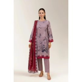 Printed Lawn-Lilac Unstitched 3PC
